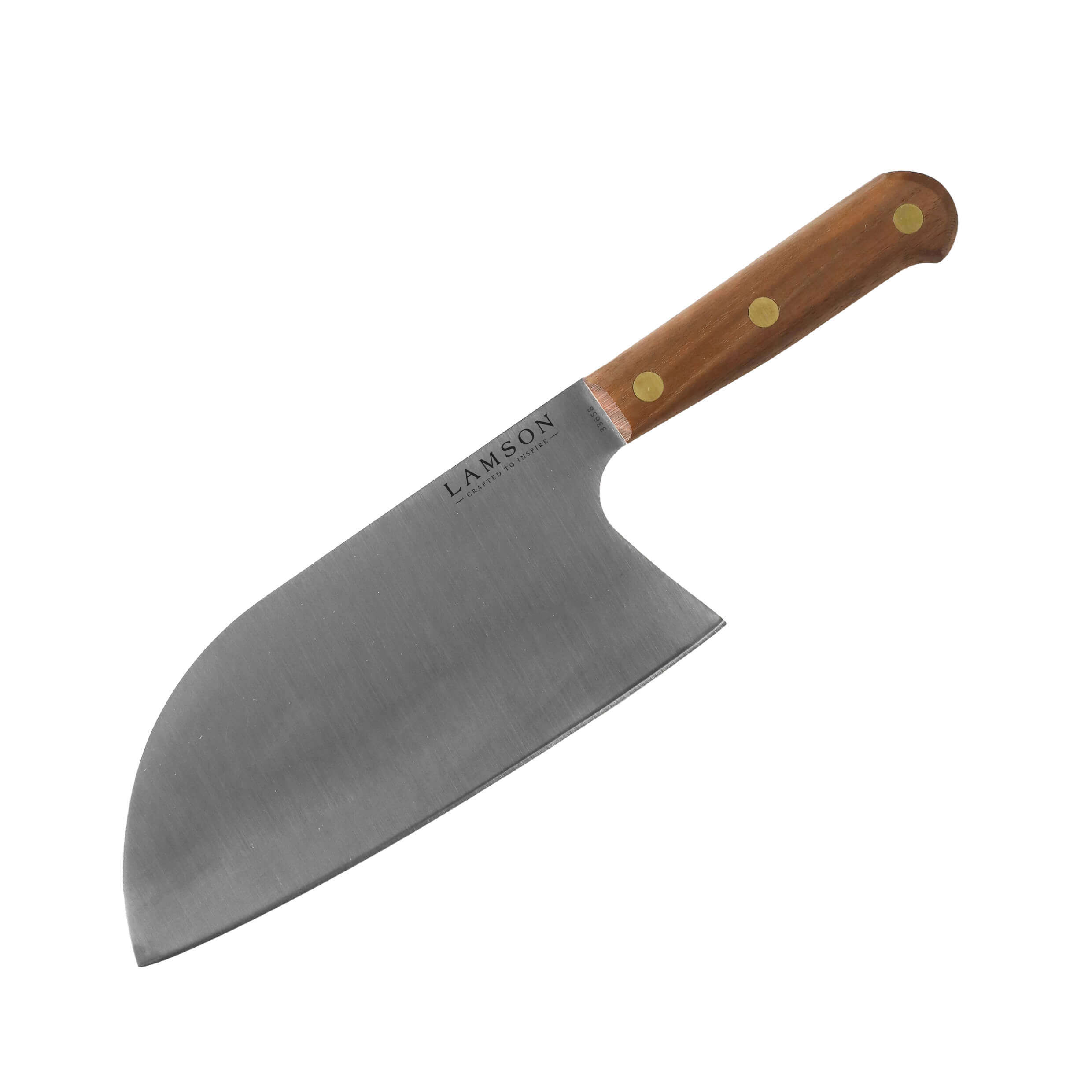 8" Classic Chinese Santoku Cleaver with Rosewood Handle.